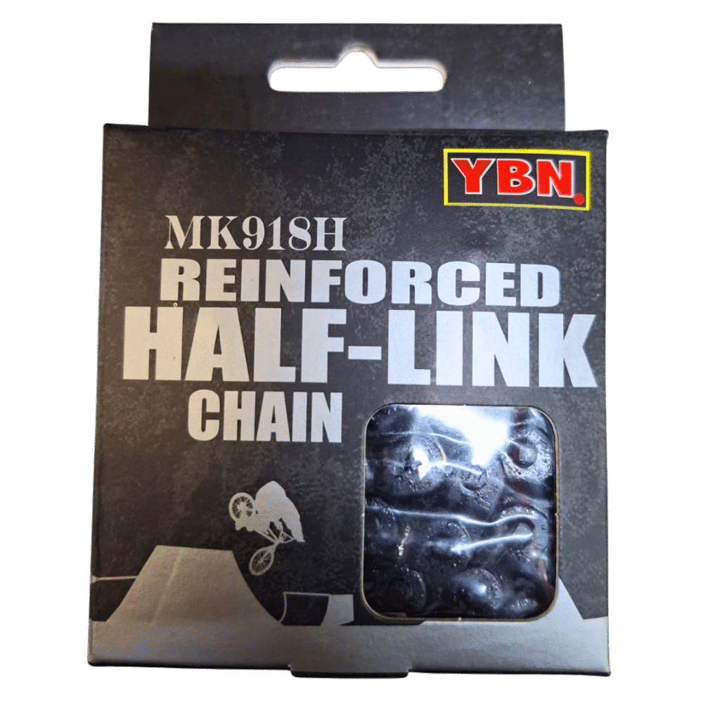 CADENA YBN SINGLE SPEED REFORZADA BLACK MK918H