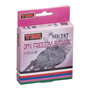 CADENA YBN SINGLE SPEED REFORZADA SILVER/GREY MK747S